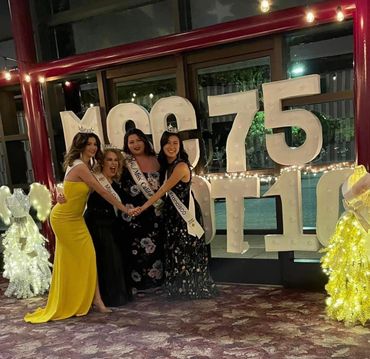 Lyndsey with fellow title holders; Miss San Francisco, Miss Golden Valley and Miss Marin County