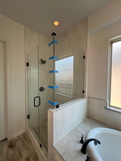 Bathroom completed in Wylie, TX. Git Er Done Home Remodeling offers professional bathroom remodeling