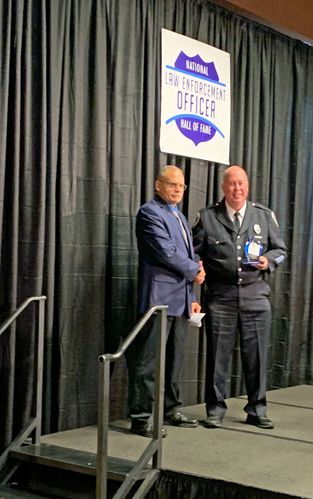 Kevin Davis was inducted into the National Law Enforcement Hall of Fame as 2019 Trainer of the Year