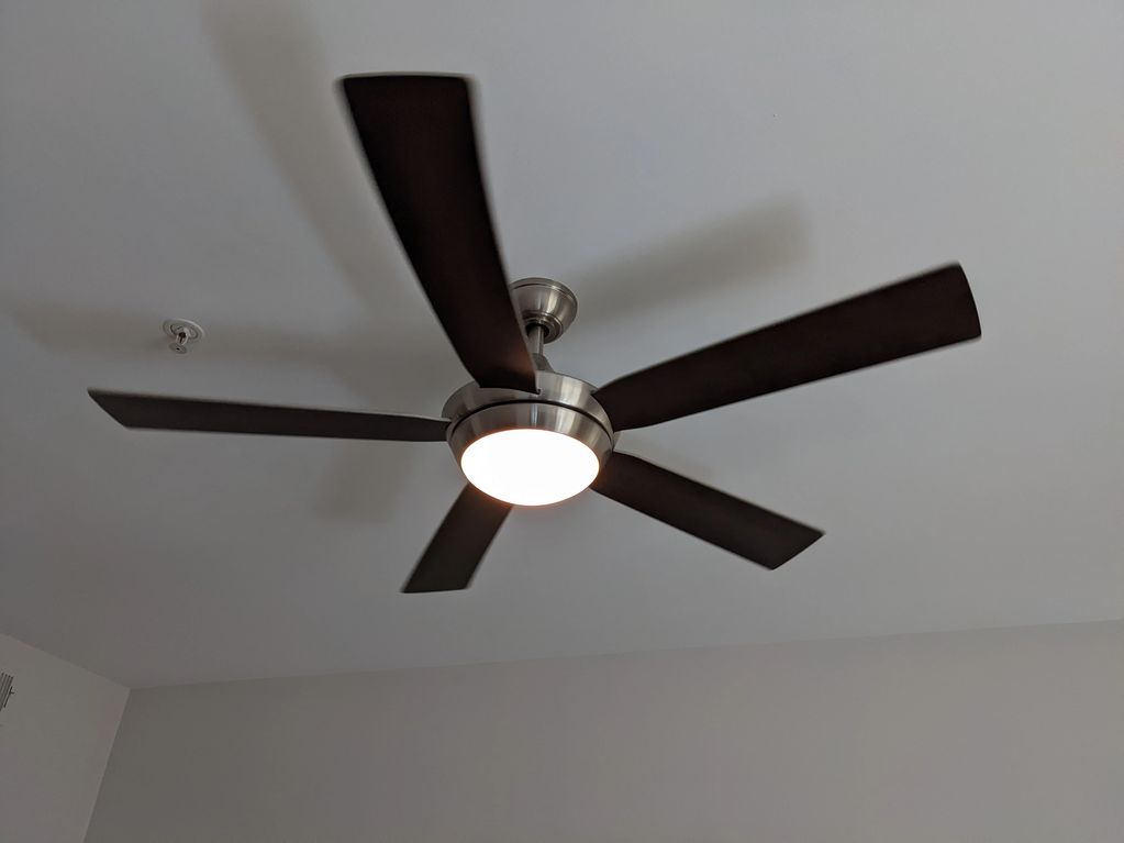 Installation of Ceiling Fan with LED light and Remote