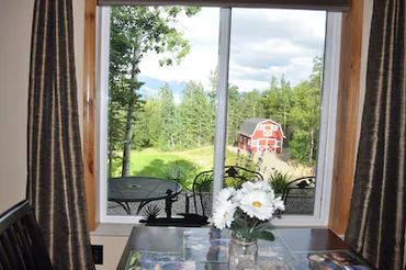 outside view from the window of a room