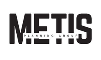Black and white logo of METIS Planning Group.