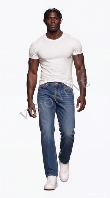 Male AI model.