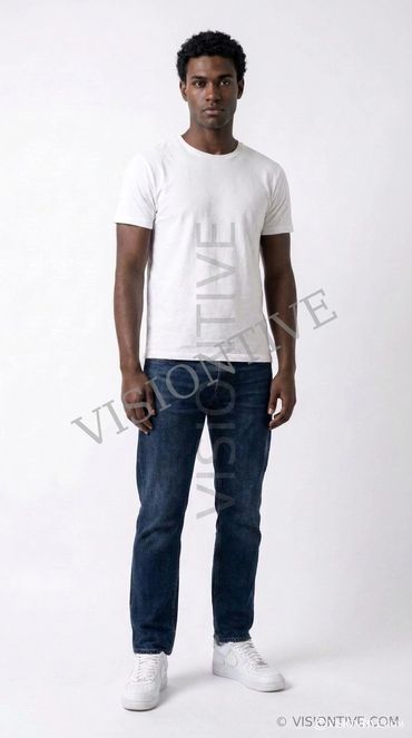 Male AI model.
