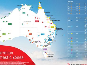 Qantas Animal Freight Airports Throughout Australia