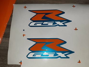 overlayed custom-cut vinyl graphic