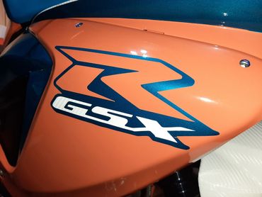 custom-cut GSX-R vinyl graphic