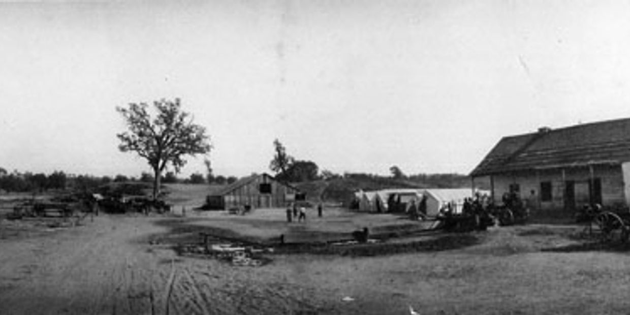 1913- 1915 when it was being used as a construction camp by E.G. Lewis, founder of Atascadero.