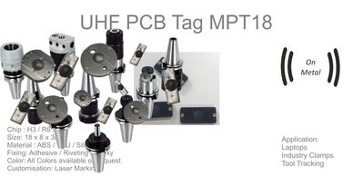 UHF ceramic and PCB tags for Industial tools and CNC tools