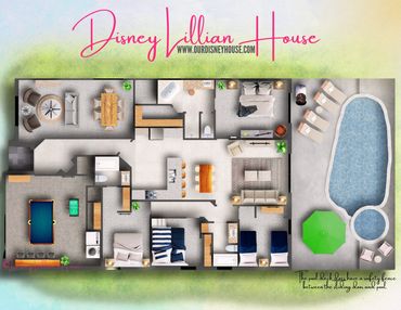 Disney Lillian House at Terra Verde Resort Floorplan layout