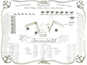 VT-21 Guadalcanal combat crew roster with losses and victories.