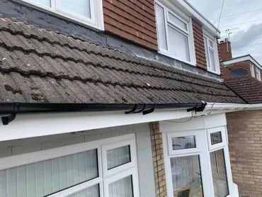 Small section of new gutters and fascias fitted—clean, simple upgrade with a big impact.