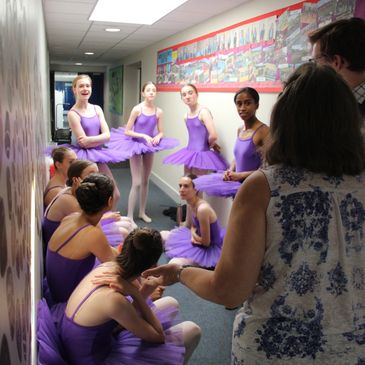 Students in tutus. Brewer Dance Academy St Albans also runs performance workshops.