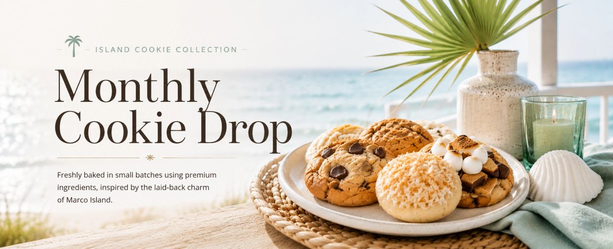 Freshly baked cookies inspired by Marco Island.