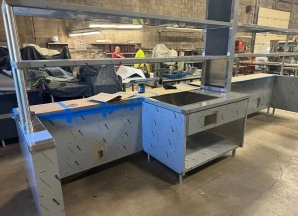 Stainless Steel Full Package Chefs Counter