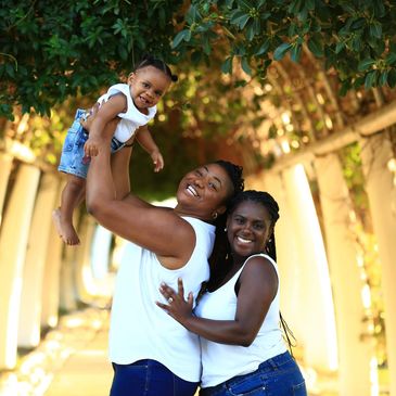 Happy family together