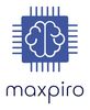 Logo featuring a brain inside a microchip with the text 'maxpiro'.