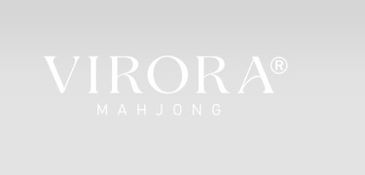Virora Mahjong logo on a gray background.