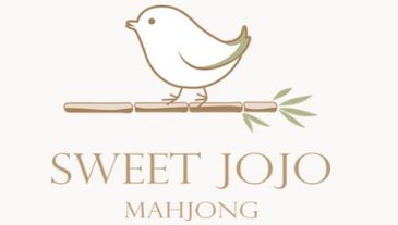 Logo of Sweet Jojo Mahjong with a bird on bamboo.