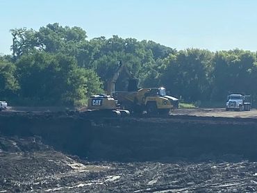 Mitigation site excavation