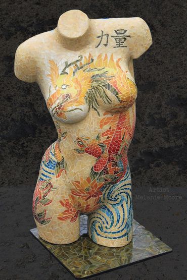 Mosaic torso art