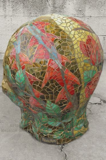 Mosaic Skull back