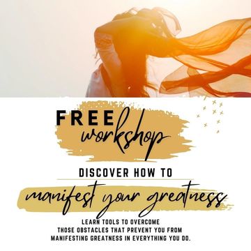 Discover how to Manifest your Greatness ✨
This FREE WORKSHOP will give you practical tools to overco