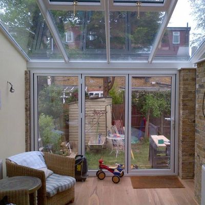 Conservatory bifold doors in Dulwich