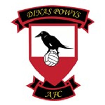 Logo of Dinas Powys AFC featuring a crow on a football.