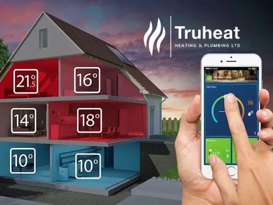 Smart thermostat and heating controls for home heating efficiency