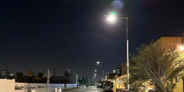 SOLAR STREET LIGHTING POLES IN QATAR, IN JORDAN, AND IN USA