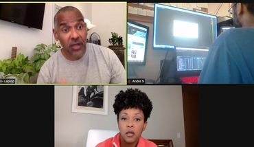 Actors Sean & Simone St. John & editor/animator Andre Sutherland