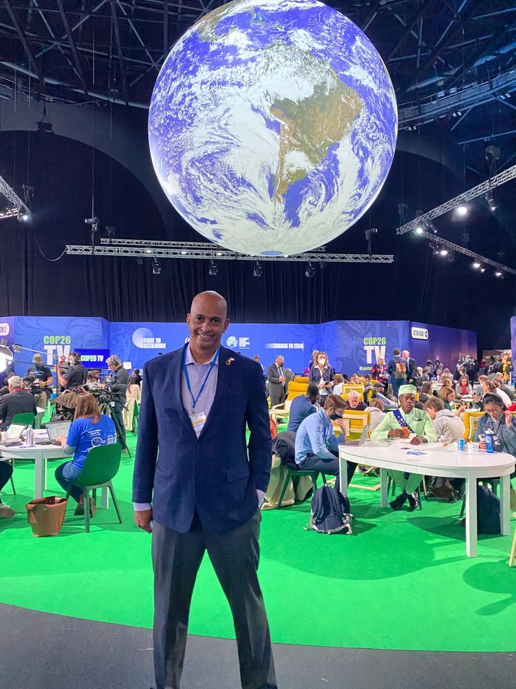 Bill Funderburk at United Nations climate Conference of Parties 26 in Glasgow, Scotland