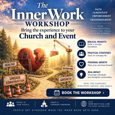 Workshop promoting faith, leadership, and personal growth for churches and events.