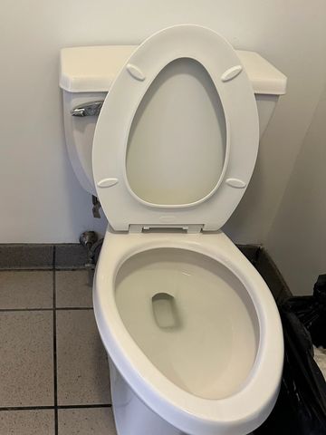 clean restroom after construction