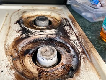 Before kitchen cleaning