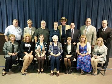 Family portrait at funeral.
