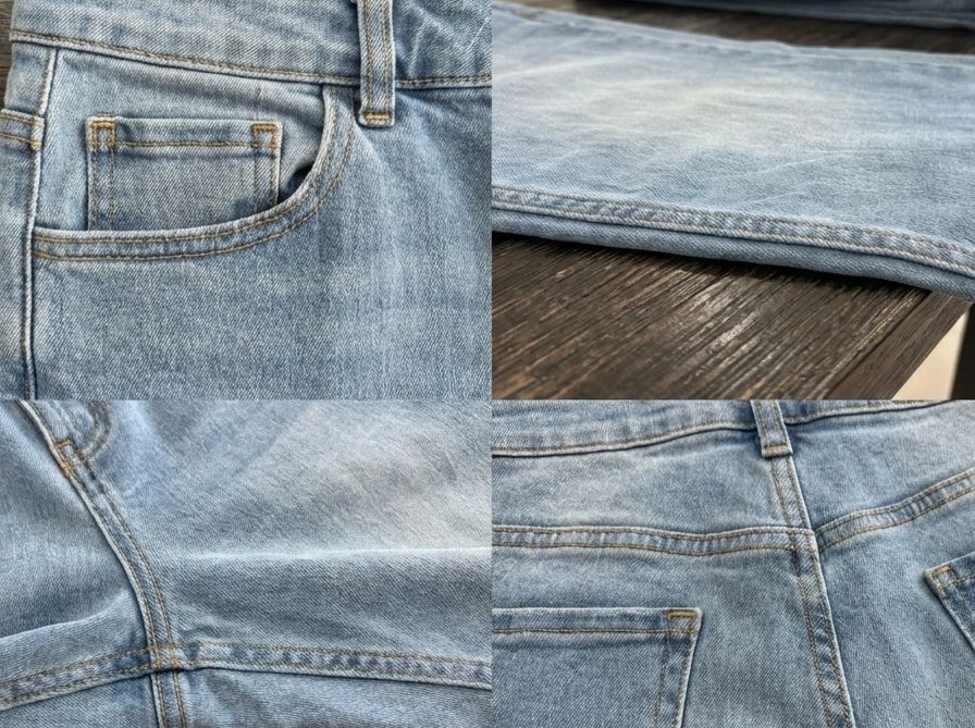 light blue denim jeans