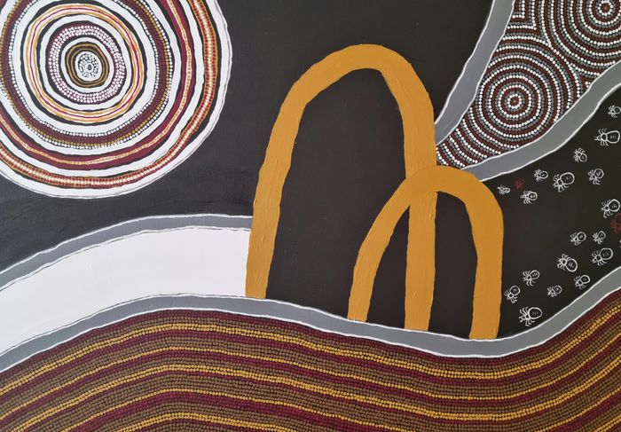 Together. A piece i painted about my husbands and my journey