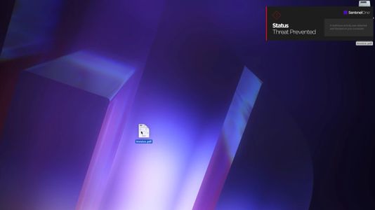 Virus escondido sentinelone