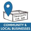 Hub Box collection point in the community or hosted by local businesses