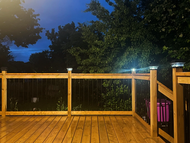 Professionally finished deck