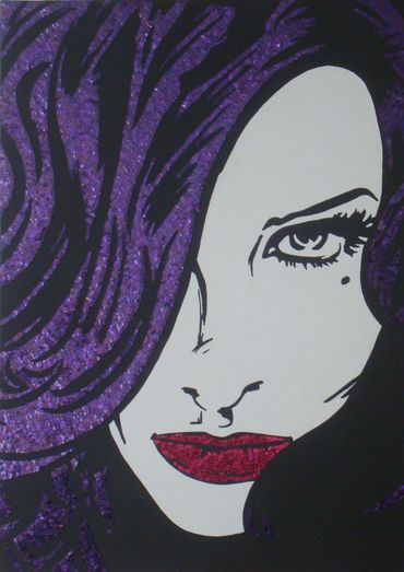 TITLE: ZORA
SERIES: “POP”
1998
ACRYLIC AND SEQUINS ON CANVAS
28' X 20' X 3'