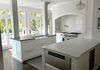 Gorgeous Hinsdale Home / ERNST painted kitchen and refinished wood counter top.