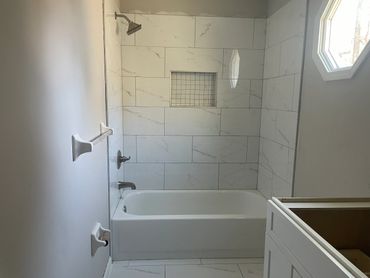 nice marble bathroom
