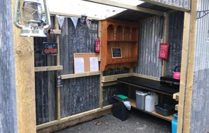 Covered kitchen area