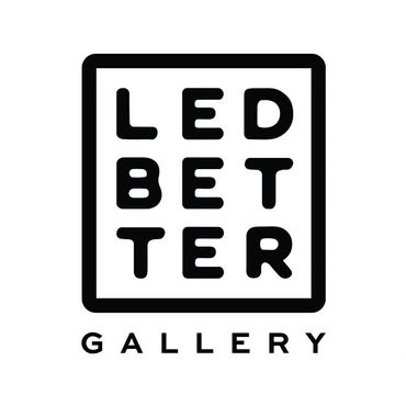 Ledbetter Gallery logo in black and white