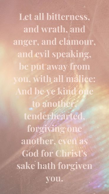 Inspirational quote about kindness and forgiveness on a soft, glowing background.