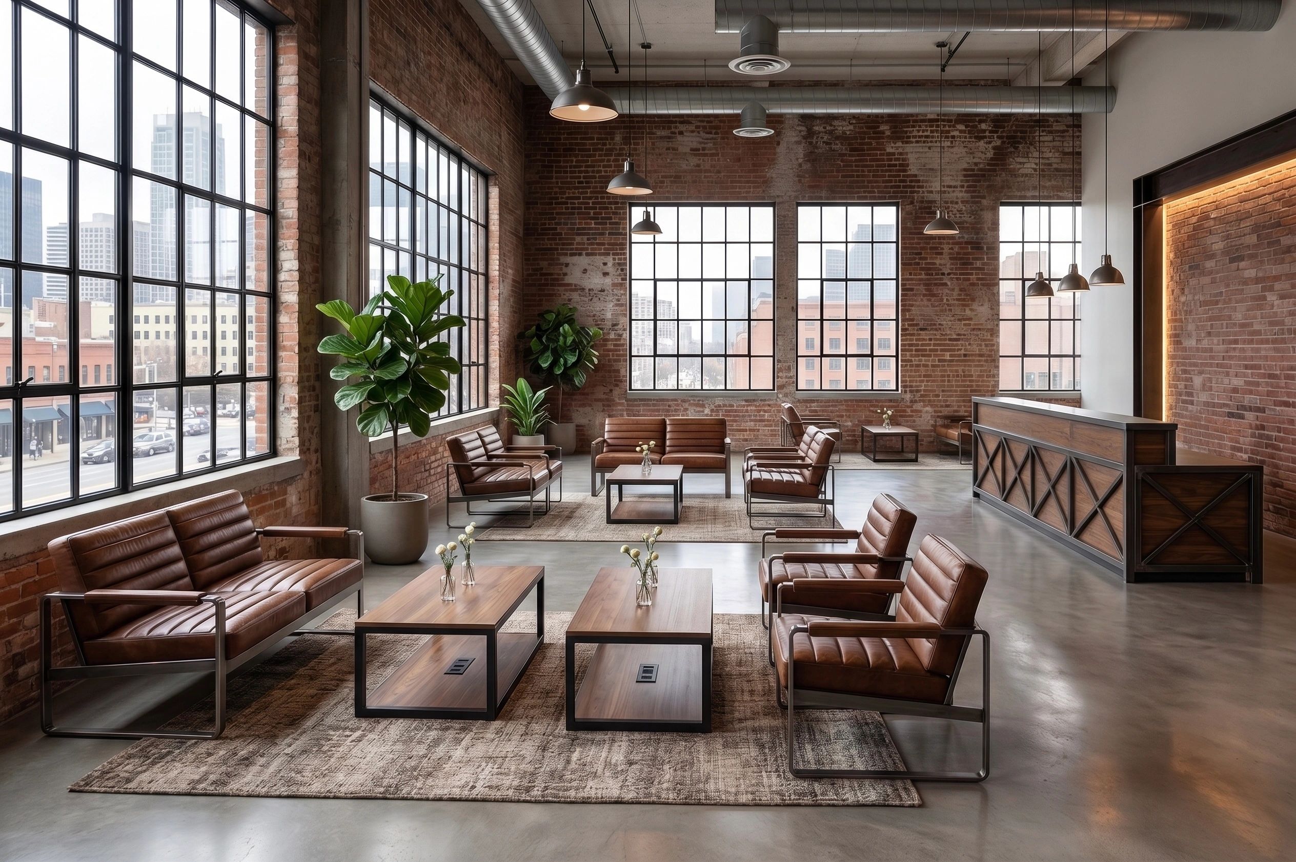 Portland-interior-design-corporate-business-remodel-industrial-lobby
