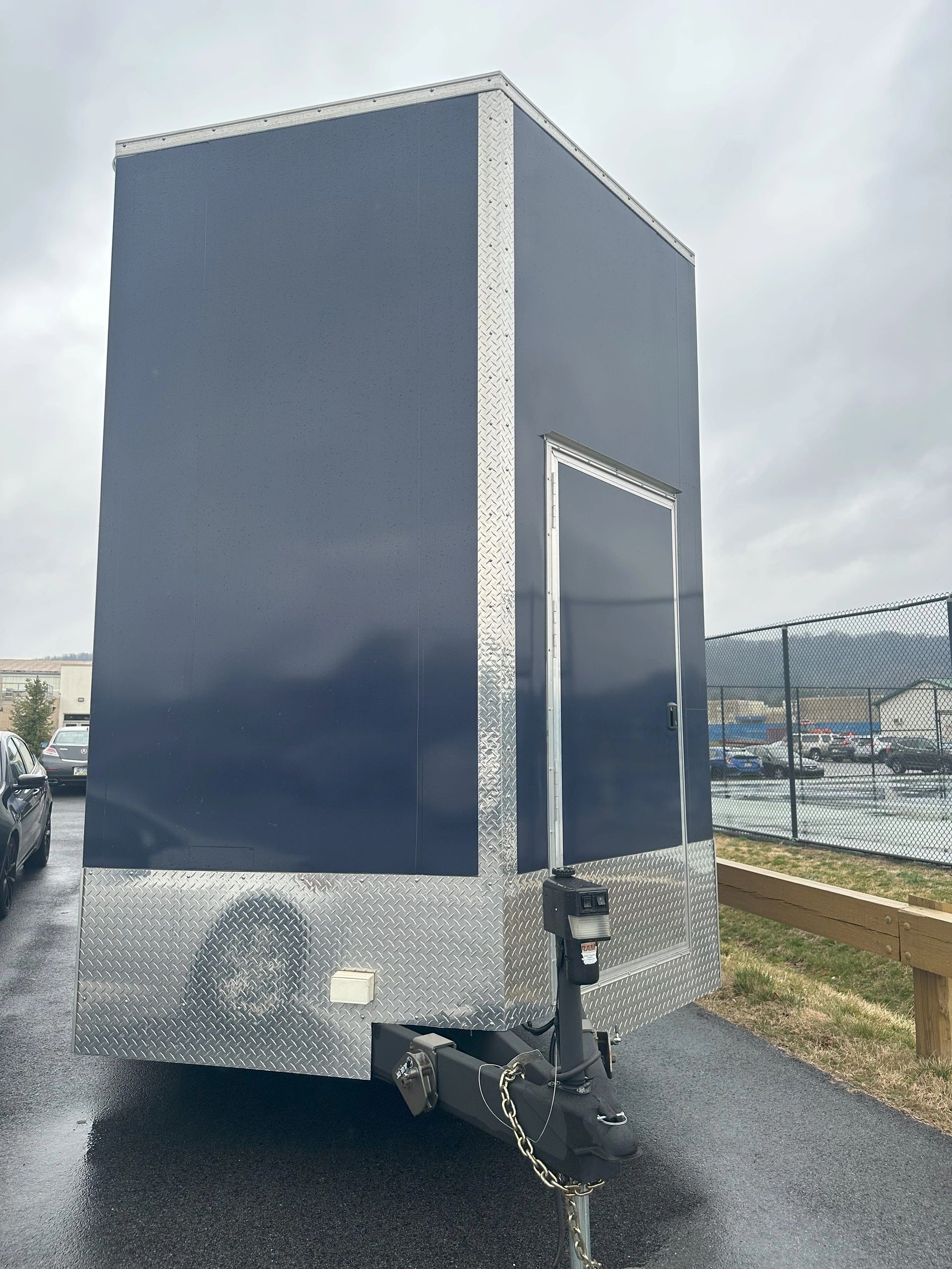 Slant nose storage door